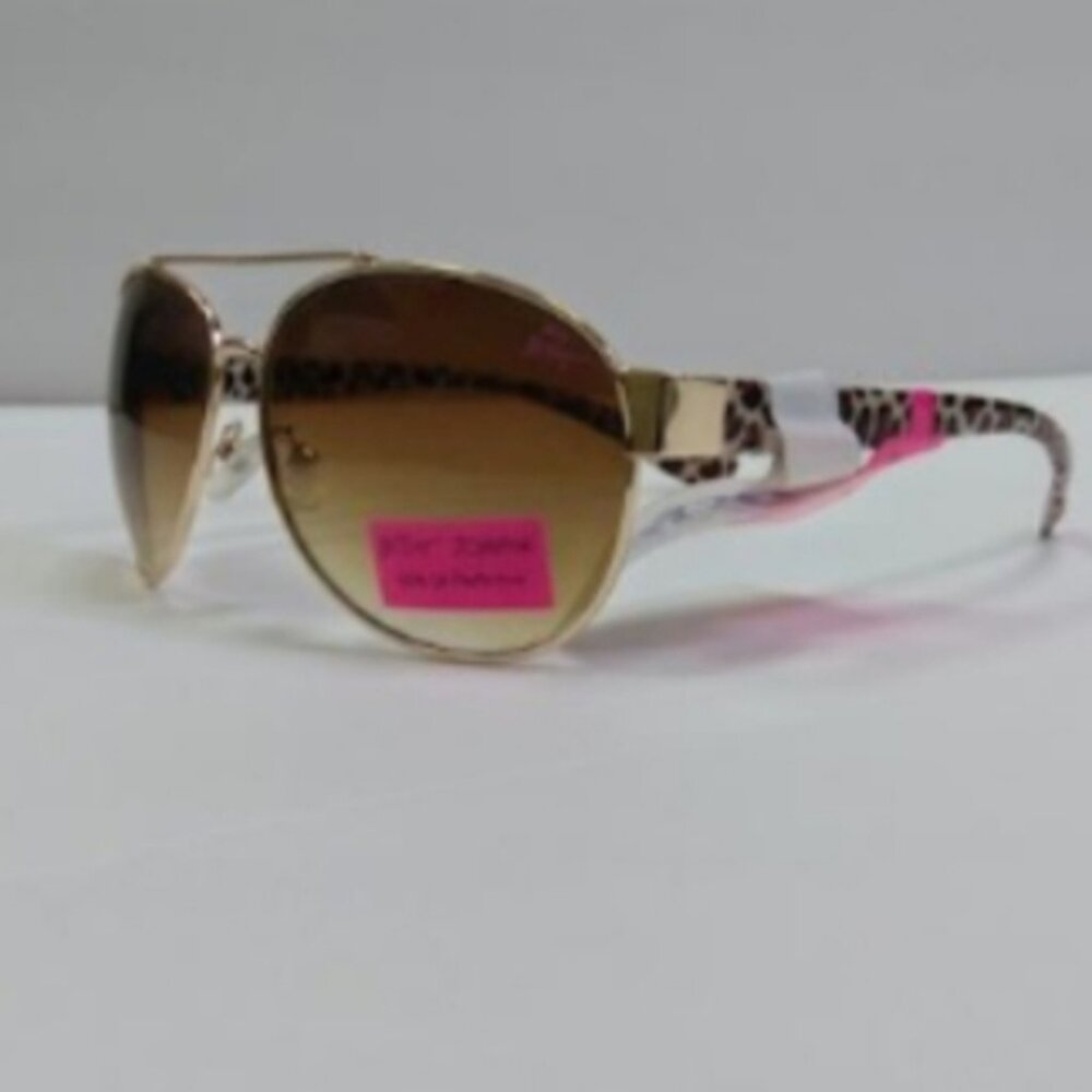 Betsey Johnson Women Cheetah Print Sunglasses